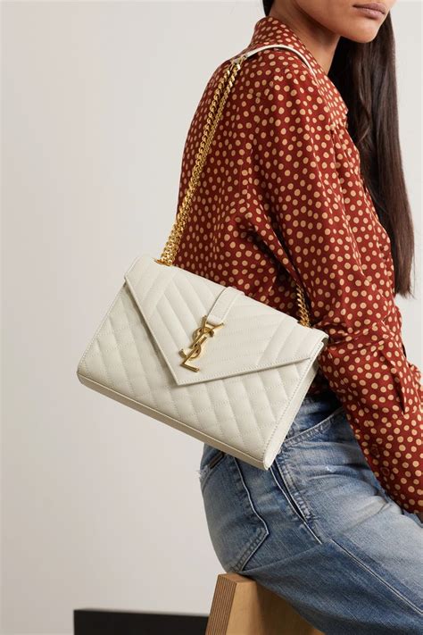 ysl white bag replica|YSL monogram envelope bag.